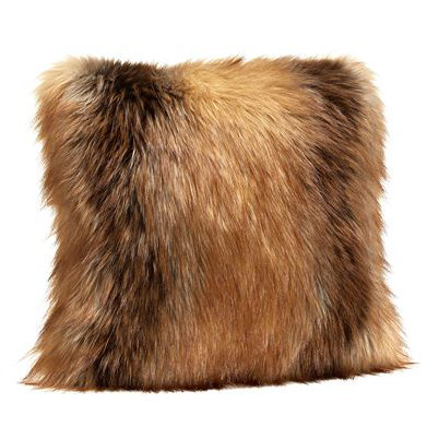 Fox fur online pillows